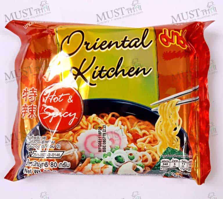 Instant Noodles Hot And Spicy Flavour Mama Oriental Kitchen 80g Mustthai Grocery Online