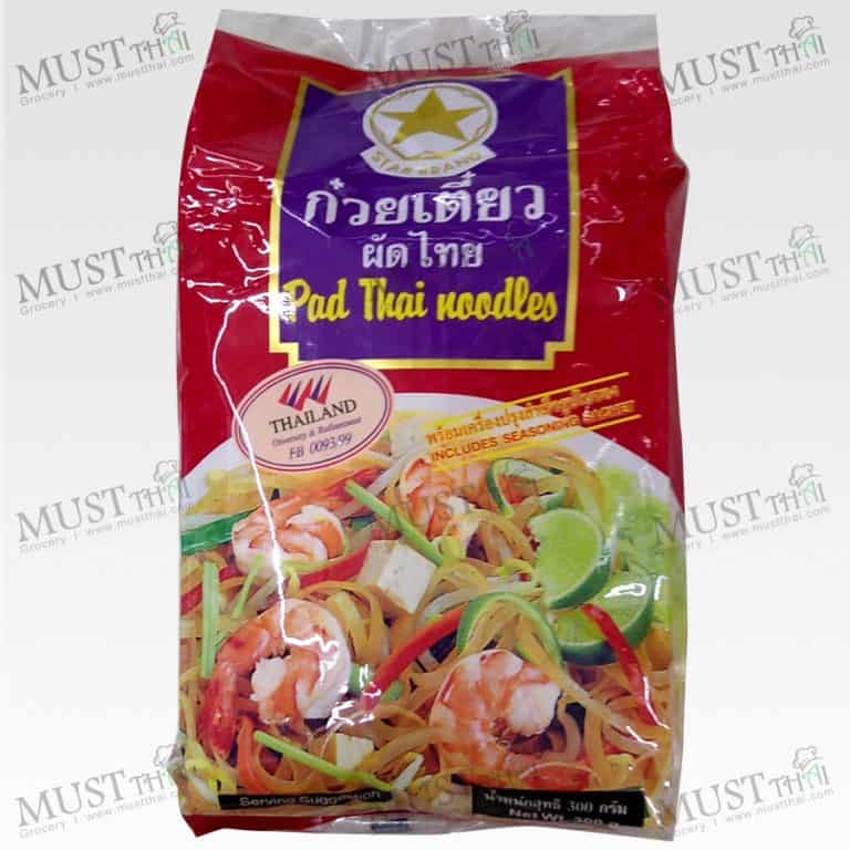 Pad Thai Noodles With Seasoning Sachet Star 300g Mustthai Grocery Online