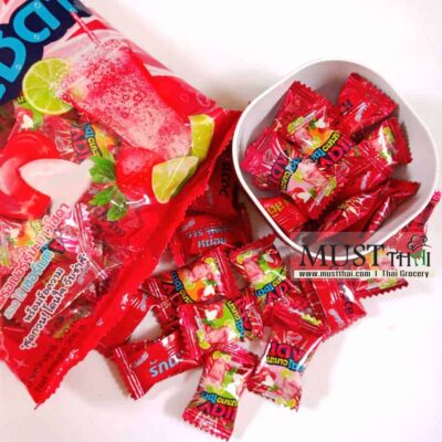 Candy Strawberry Lime Soda Flavour with Sherbet Center - HartBeat (300g ...