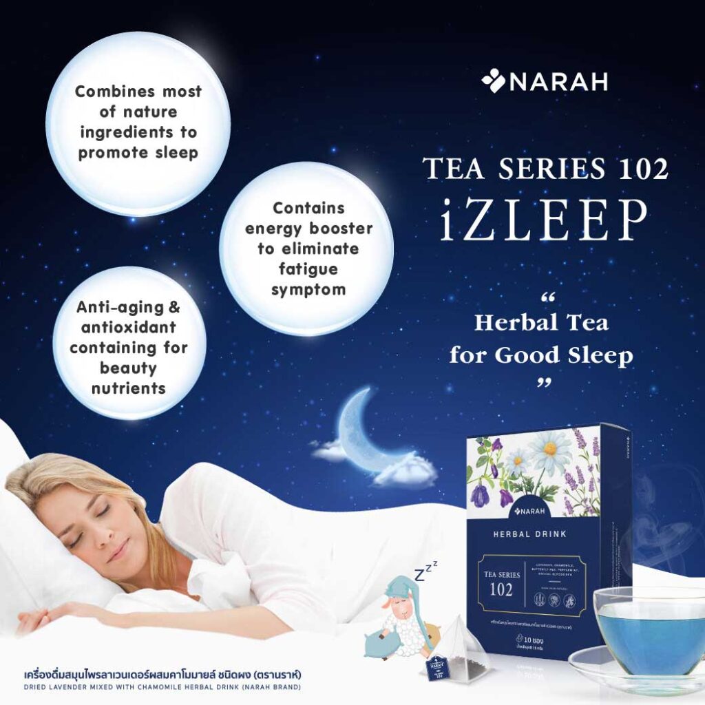 TEA SERIES 102 Herbal tea for Good Sleep – Narah (box of 10 Teabags ...