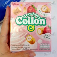 Glico Collon Biscuit Roll with Cream Chocolate Strawberry Flavor Snack x10  boxes