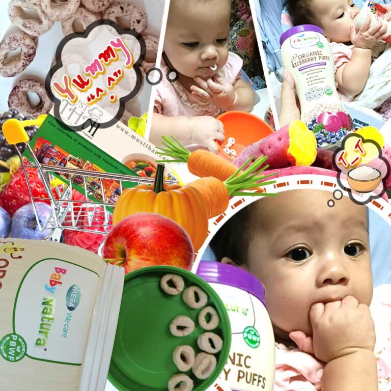 Organic Riceberry Puffs Pumpkin with Carrot flavour - Baby Natura (40g ...